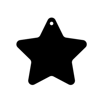 Pack of 6 - Star Acrylic Keychain Blanks