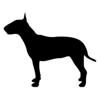 50mm Bull Terrier Dog Acrylic Blank