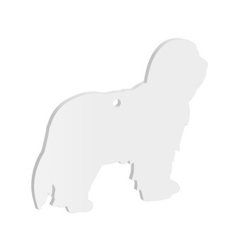 50mm Bearded Collie Dog Acrylic Blank