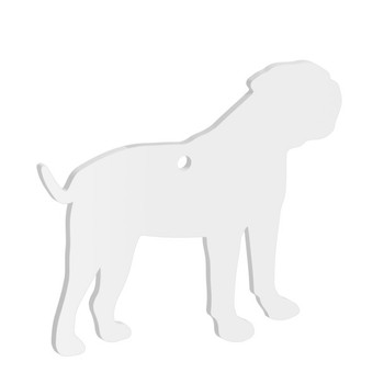 50mm American Bulldog Dog Acrylic Blank