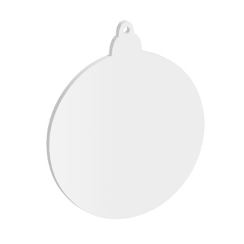 Pack of 3 - 100mm Christmas Round Bauble Acrylic Blank