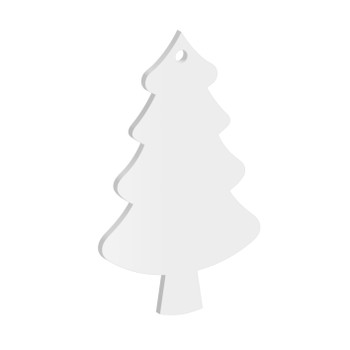 100mm High Christmas Tree Acrylic Blank