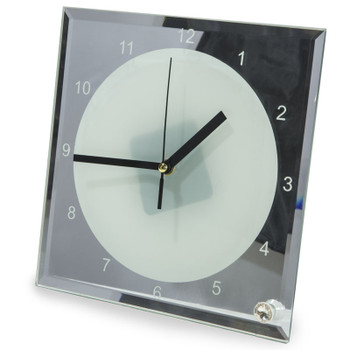 Square Glass Clock Blank Sublimation