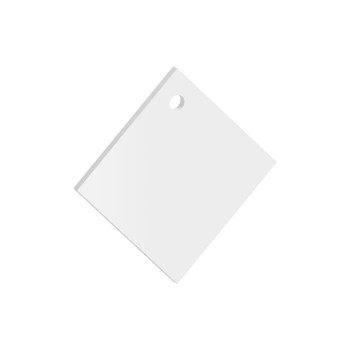 Pack of 6 - A Square Acrylic Keychain Blanks