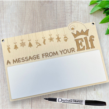 Message from Your Elf Board - Personalised Gift Christmas