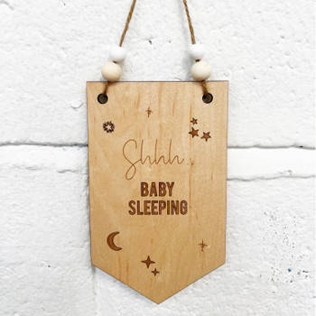 Shhh Baby Sleeping Sign / Hanger