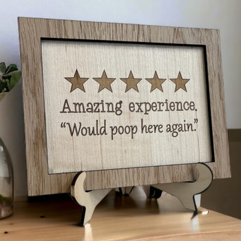 Toilet Review Sign