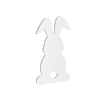 Easter Bunny Acrylic Blank (50mm high) - Pack of 6