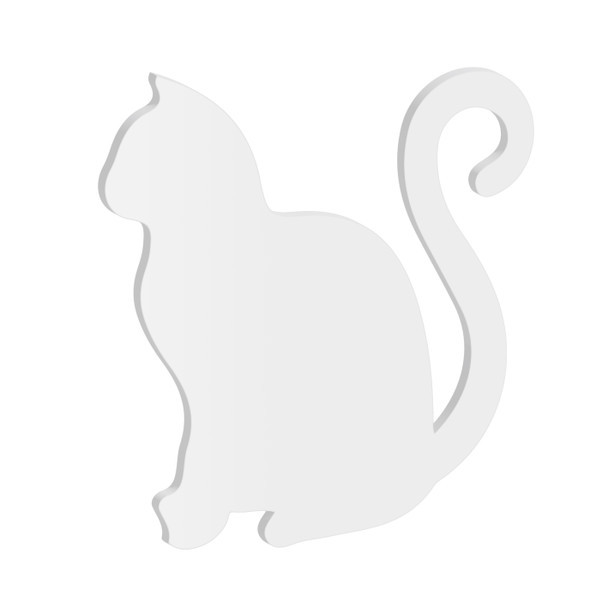 100mm Cat Acrylic Blank Shape 6