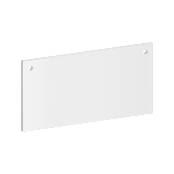 100mm Rectangle Acrylic Blank - 2 Hole Top