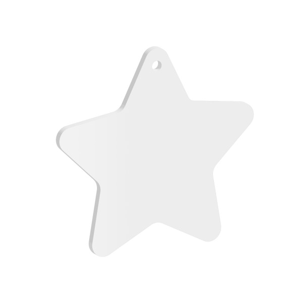 Pack of 6 - Star Acrylic Keychain Blanks