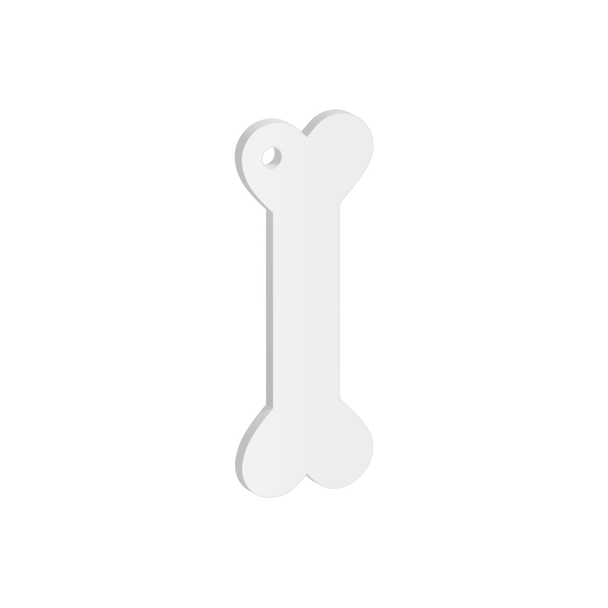 Pack of 6 - Dog Bone Acrylic Keychain Blanks
