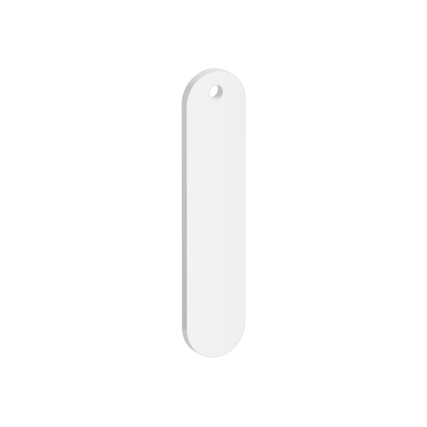 Pack of 6 - Curved Rectangle Acrylic Keychain Blanks