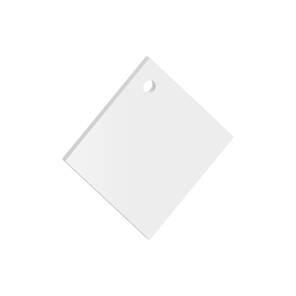 Pack of 6 - A Square Acrylic Keychain Blanks