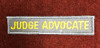 Judge Advocate Patch  (Blue with Gold Lettering)