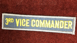 3rd Vice Commander  (Blue with Gold Lettering)