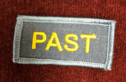 "Past" Patch  (Blue with Gold Lettering)