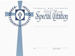 Auxiliary Citation (Auxiliary President Signature)