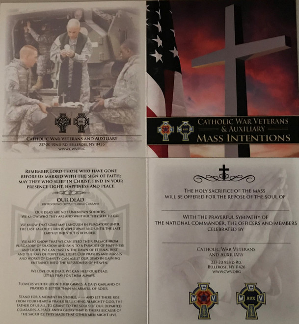 CWV  Mass Card for A Deceased Member