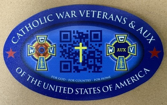 Catholic War Veterans Oval Magnet