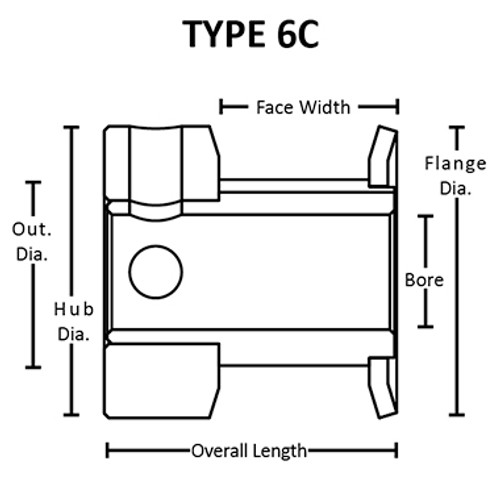 Torquex® 10MP037-6CA1 Timing Pulley, 1/8" Finished Bore, 10 Teeth, Aluminum