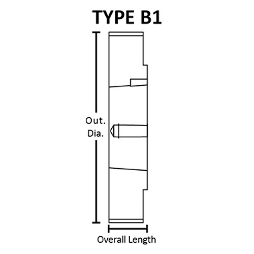 Torquex® 52-5MX25-1210 Timing Pulley, 1210 Taper-Lock Bushing Required, 52 Teeth, Cast Iron