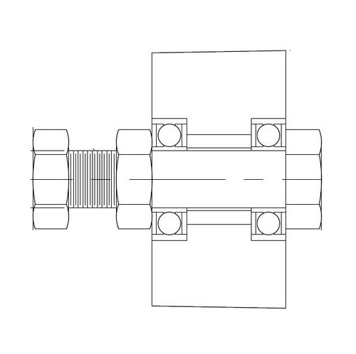 Torquex® 1610-BBF X 5/8 TL® Taper Lock Idler Bushing with Ball Bearing and Bolt, Type 1610, 5/8 Inch Shaft