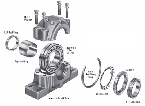 FSQ SNP3072 Bearing Adapter Sleeve Assembly, 13-7/16 Inch Bore