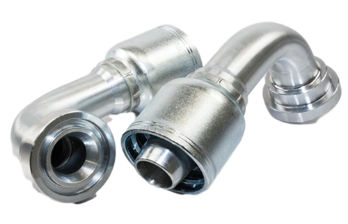 JB12C6290-16-16 Jason Code 62 SAE Flange Hydraulic Coupling 1245-1616, 90° Elbow