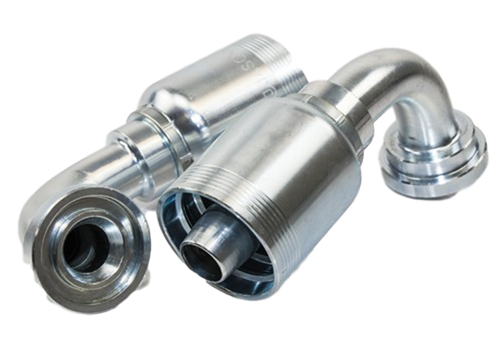 JB60C6190-24-24 Jason Code 61 SAE Flange Hydraulic Coupling 6039-2424,  90° Elbow