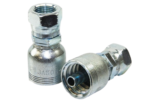 JB40KFSM-33-16 Jason Female Komatsu Swivel Hydraulic Coupling 4070-3316, 30° Flare