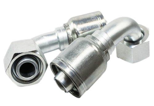 JB12SFSORM90-30-12 Jason Female DIN 3865 Swivel-Elbow Hydraulic Coupling 1282-3012, 24° Cone X 90° Elbow