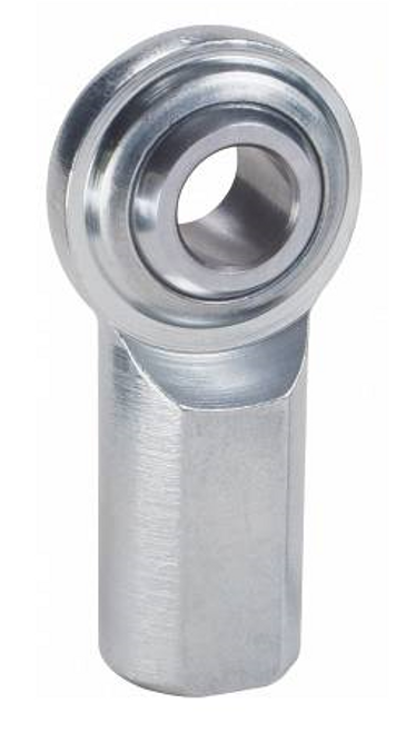 CFL7T, QA1 Carbon Steel Left Hand Rod End, 0.4375" Shaft, 7/16-20 UNF-2B Female Thread