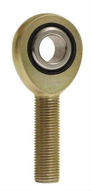 NML10, QA1 Carbon Steel Left Hand Rod End, 0.625" Shaft, 5/8-18 UNF-3F Male Thread