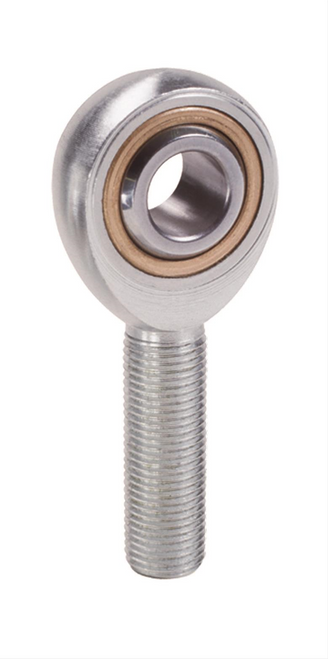 VML10, QA1 Carbon Steel Left Hand Rod End, 0.625" Shaft, 5/8-18 UNF-3A Male Thread