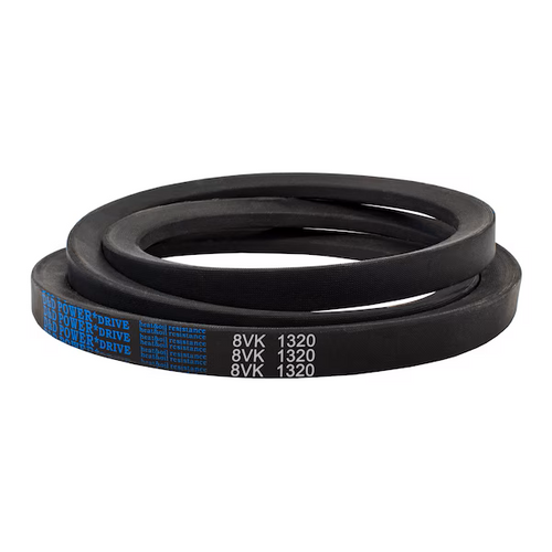 8VK1320 D&D Powerdrive Dura-Ultimate Wedge Kevlar® V-Belt, 1" Top Width X 132" Outside Length