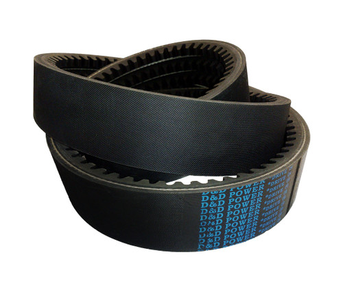 2/3VX620 D&D Powerdrive Dura-Extreme Band Wedge V-Belt, 2 Ribs, 3/8" Top Width X 62" Outside Length