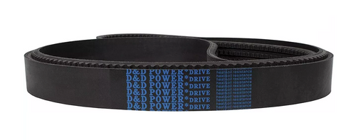 6/BX112 D&D Powerdrive Dura-Extreme Band Classical V-Belt, 6 Ribs, 21/32" Top Width X 115" Outside Length