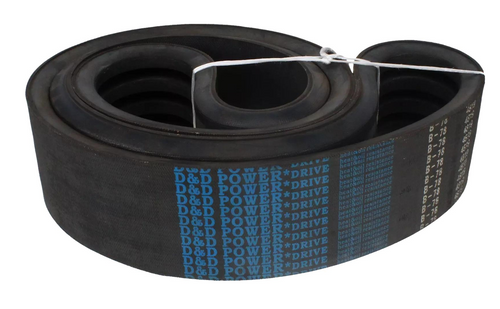 16/B107 D&D Powerdrive Dura-Prime Band Classical V-Belt, 16 Ribs, 21/32" Top Width X 110" Outside Length