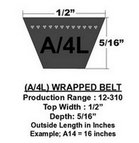 A70 V-Belt Direct Fit for 216897M1 Massey-Ferguson Agriculture Tractor Belt