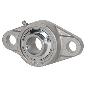 UCFLSS208-24SS TTN 2-Bolt Flanged Bearing, 1-1/2" Shaft