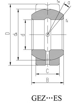 GEH35ES Plain Bearing Direct Fit for 35FSH62 Torrington Spherical Plain Bearing, 35MM Bore