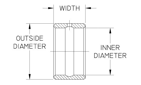 MI80 Needle Bearing Inner Ring Only, 5" Bore