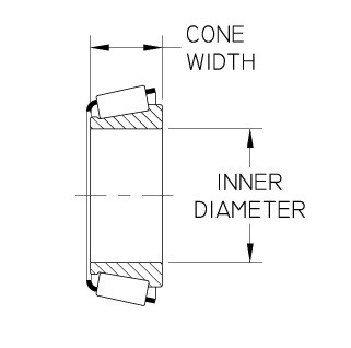 28580 Tritan Tapered Roller Bearing Single Cone