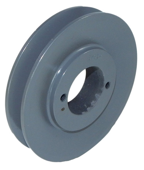 V-Belt Pulley BK36H, H Bushing, 1 Groove, 3.75" Diameter