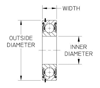 Timken 6017-Z-NR Single Row Deep Groove Ball Bearing