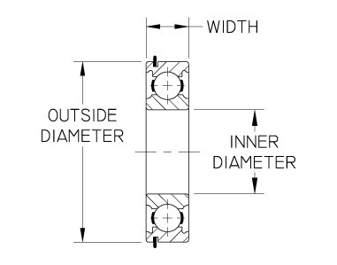 NSK 6314NC3 Single Row Deep Groove Ball Bearing