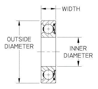 NSK 6204DUC3 Single Row Deep Groove Ball Bearing