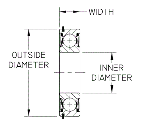 Timken 6304-2RZ-NR Single Row Deep Groove Ball Bearing