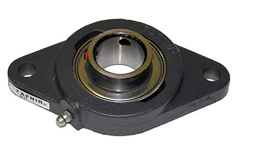 YCJT1-1/8 Fafnir, 2-Bolt Flange Bearing, 1-1/8" Shaft